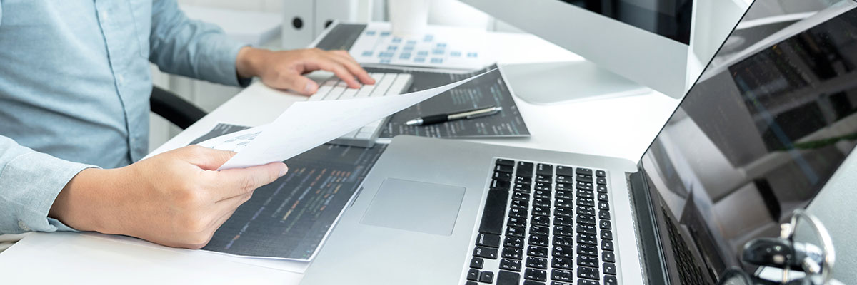 Abstract placeholder banner showing digital collaboration